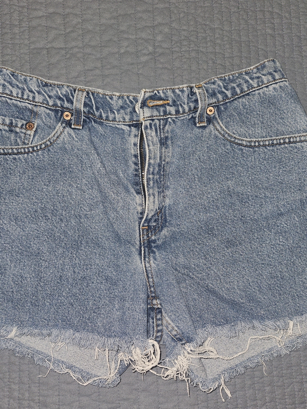 Levi's Light Blue Denim Cutoff Jean Shorts